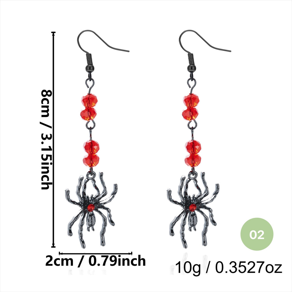 Halloween Spider Dangle Earrings