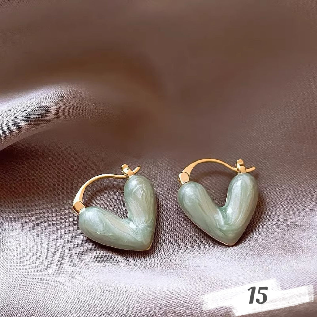 Vintage Oil Painting Style Earrings