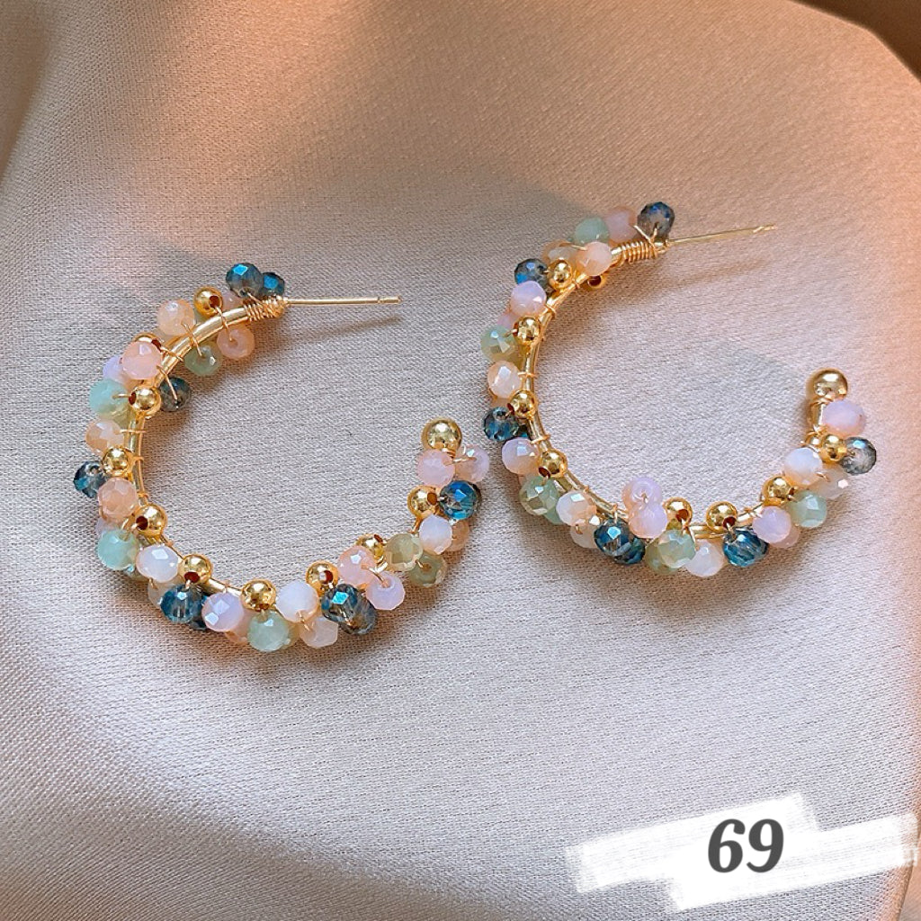 Vintage Oil Painting Style Earrings
