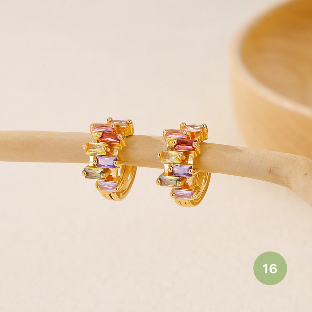Golden Plain Hoop Earring