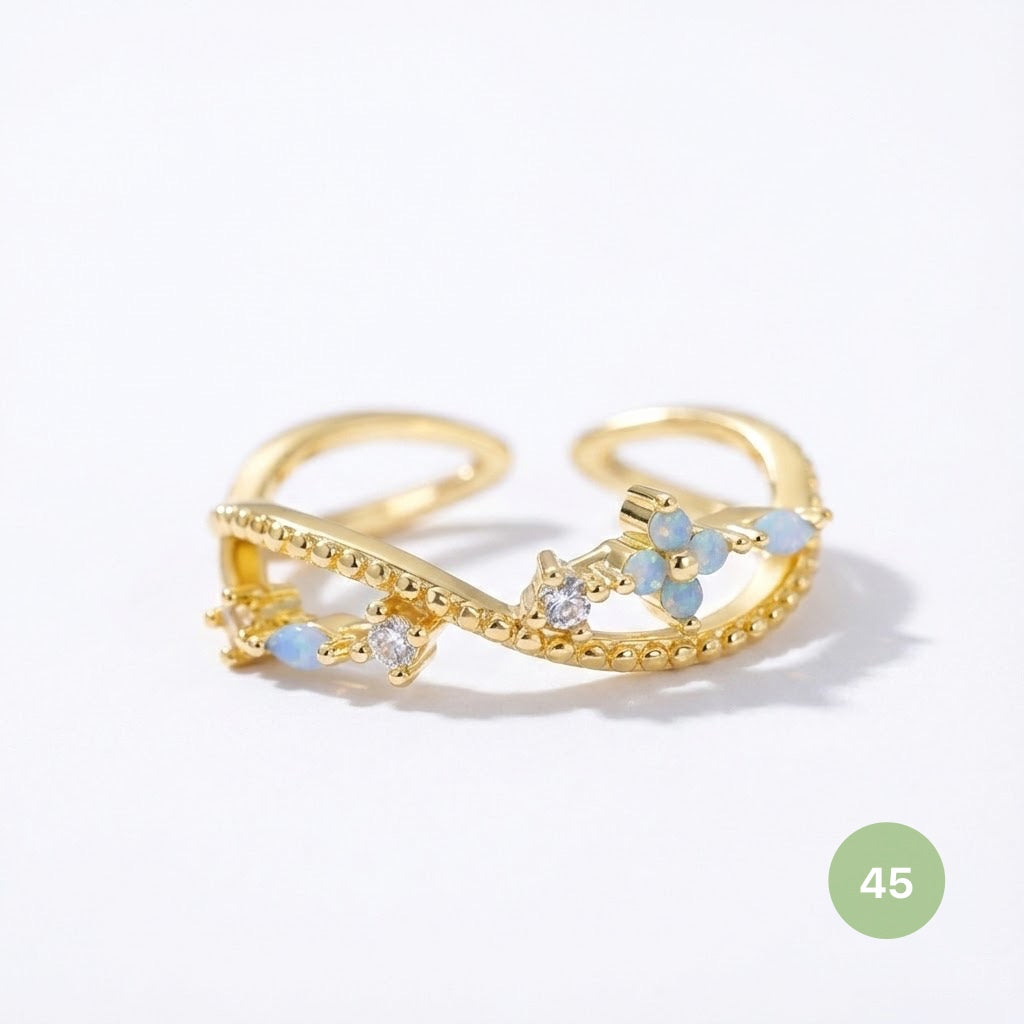 Dainty Rings - golden and silver
