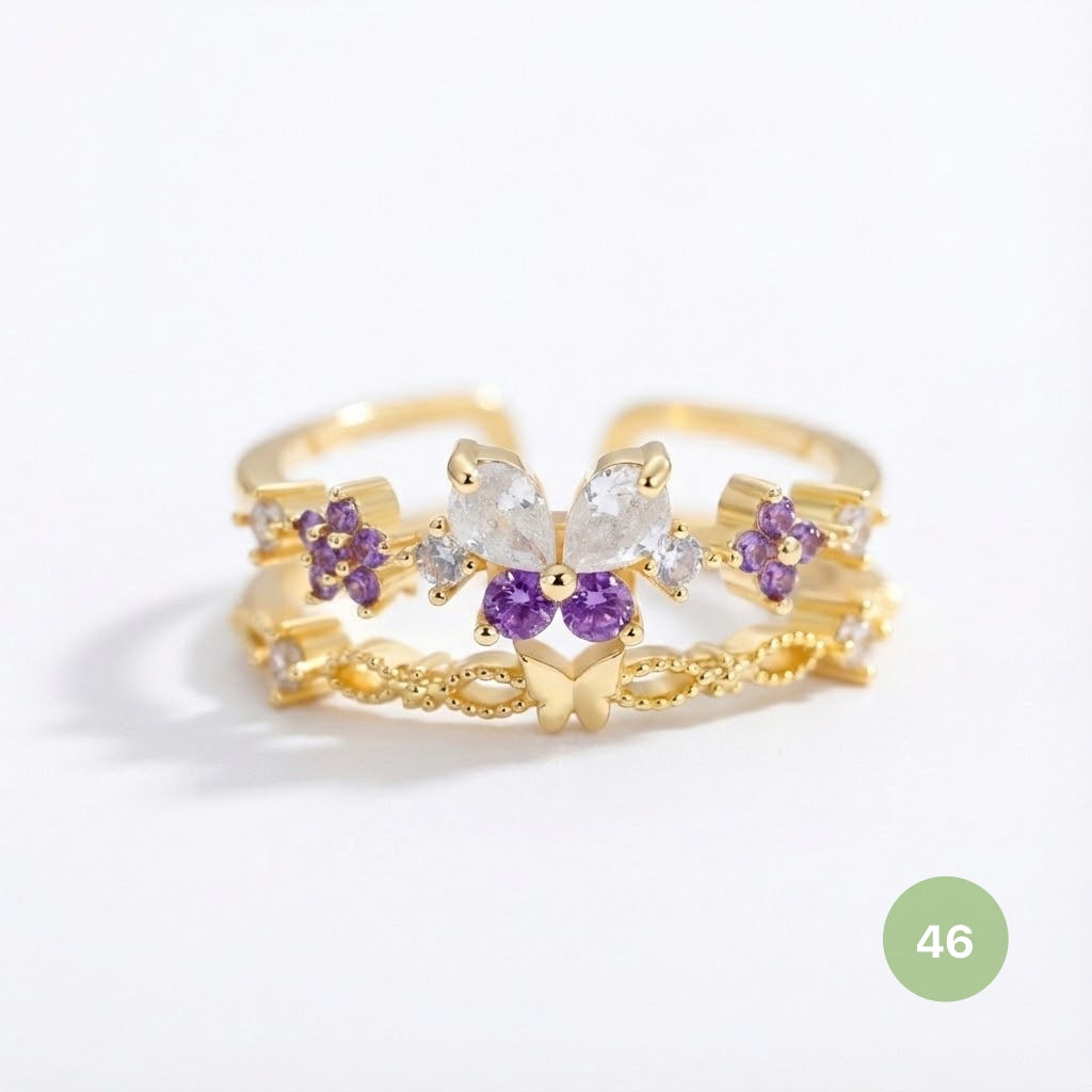 Dainty Rings - golden and silver