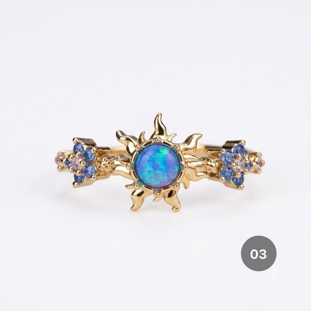 Sun Series Dainty Rings