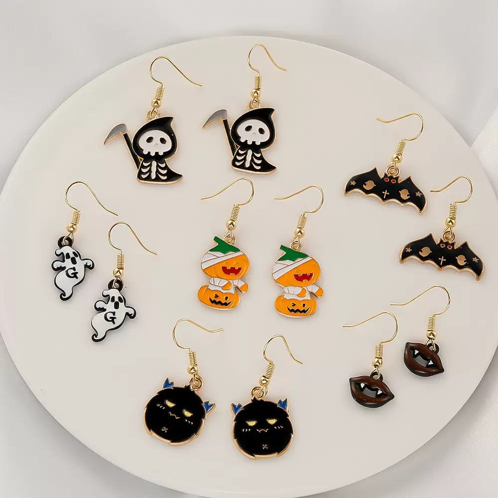 Halloween Spooky Dangle Earrings