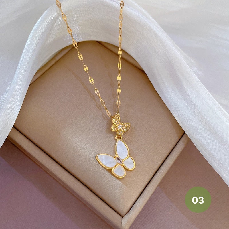 Shiny Butterfly Necklace