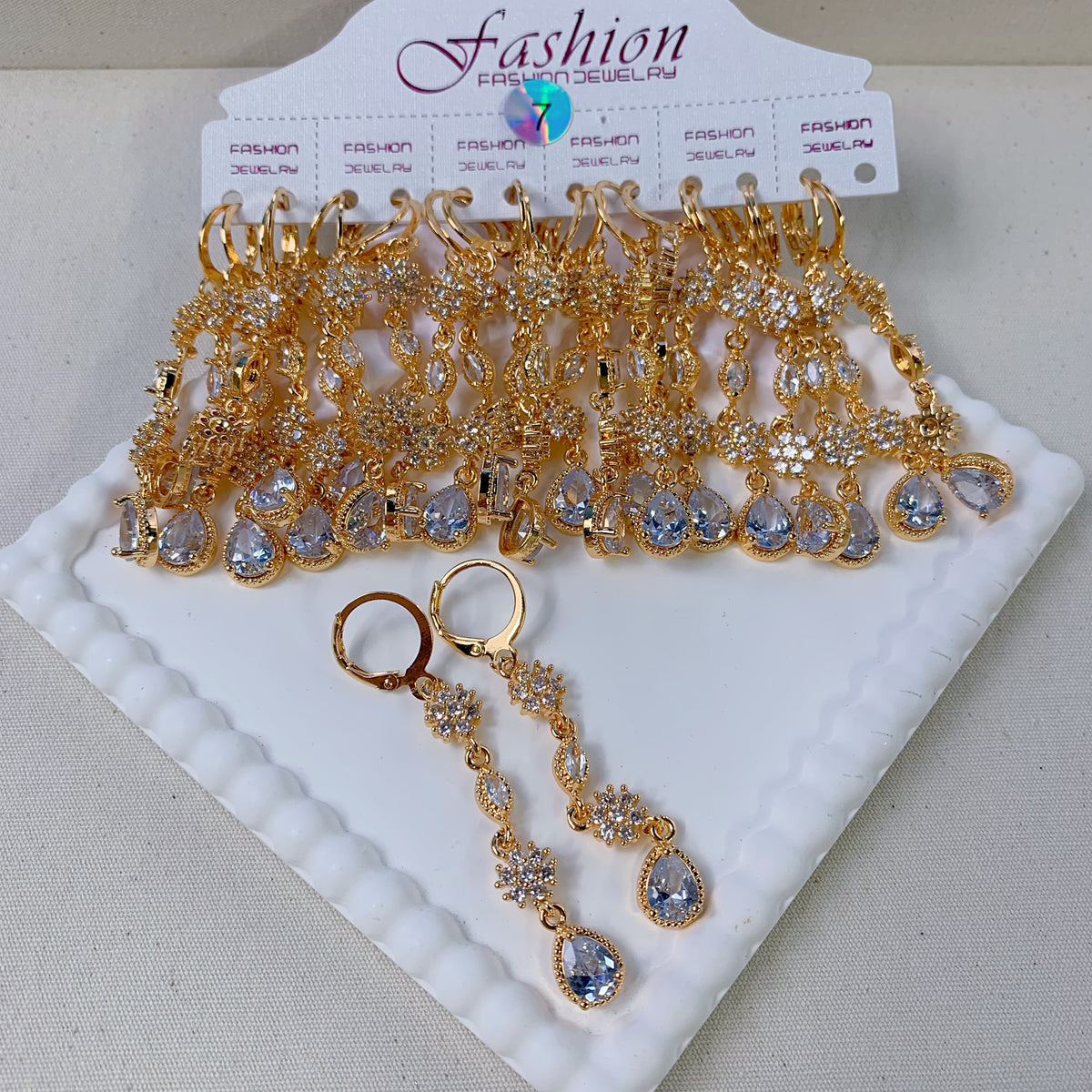 Fancy Dangle Hoop Earring