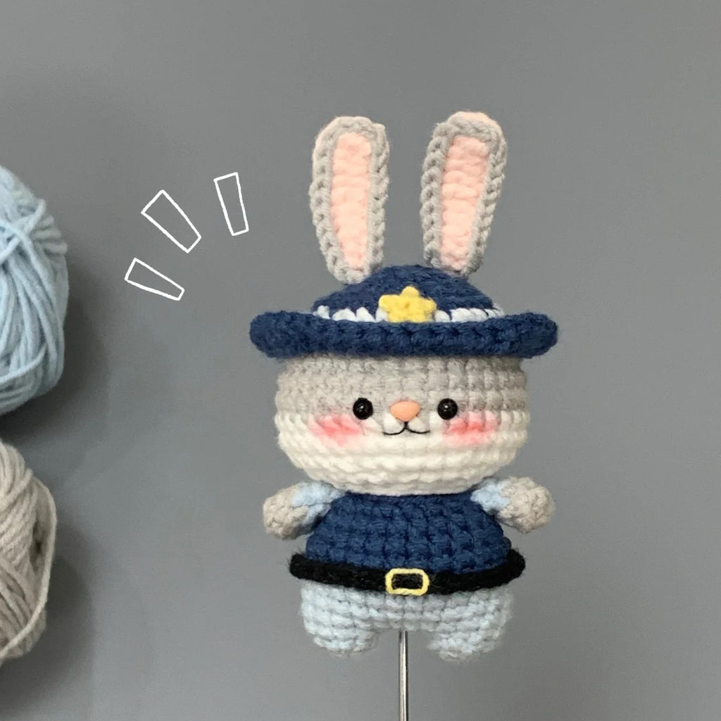 Judy Hopps Handmade Crocheted Doll