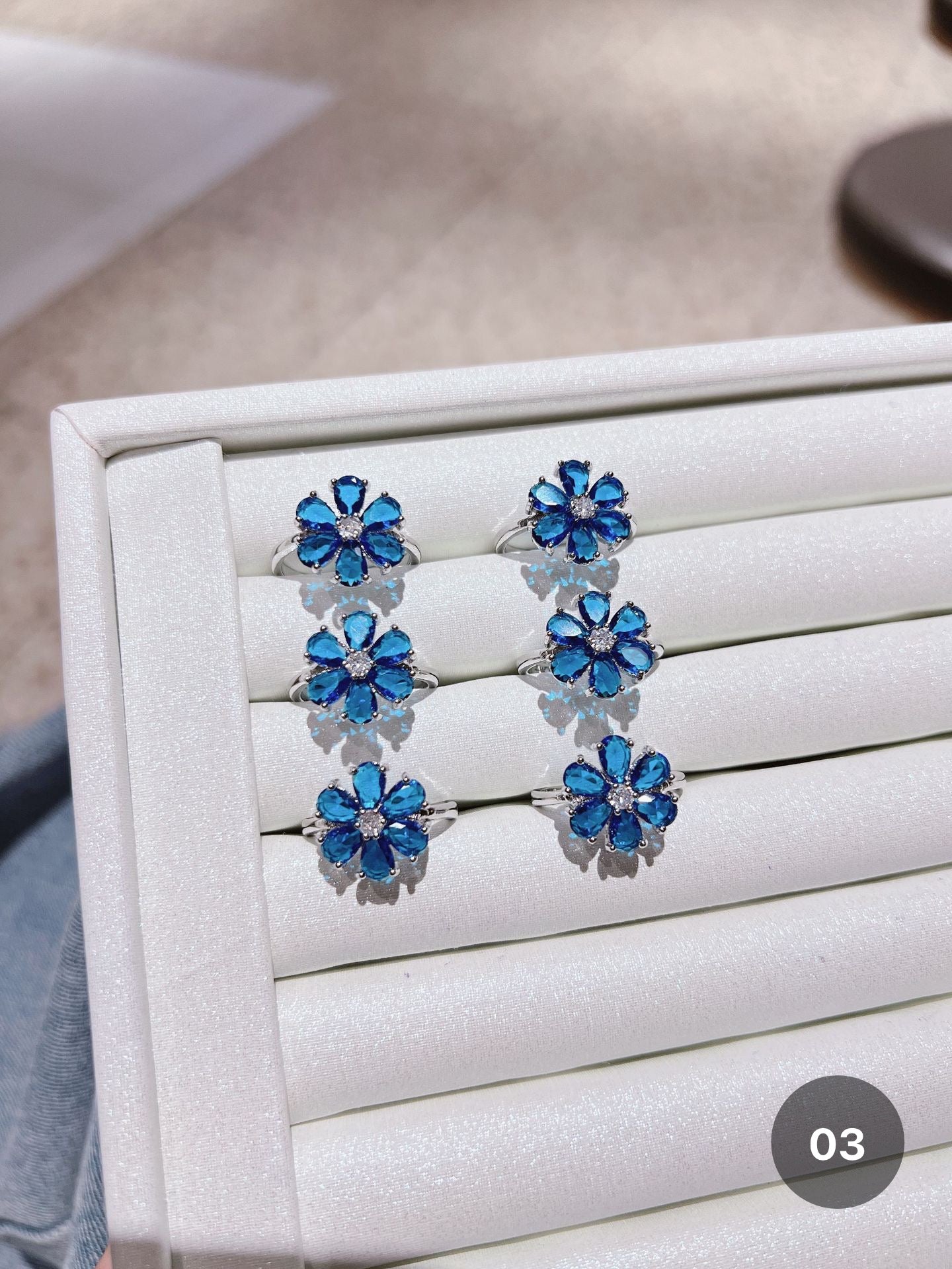 Blue Series Rings