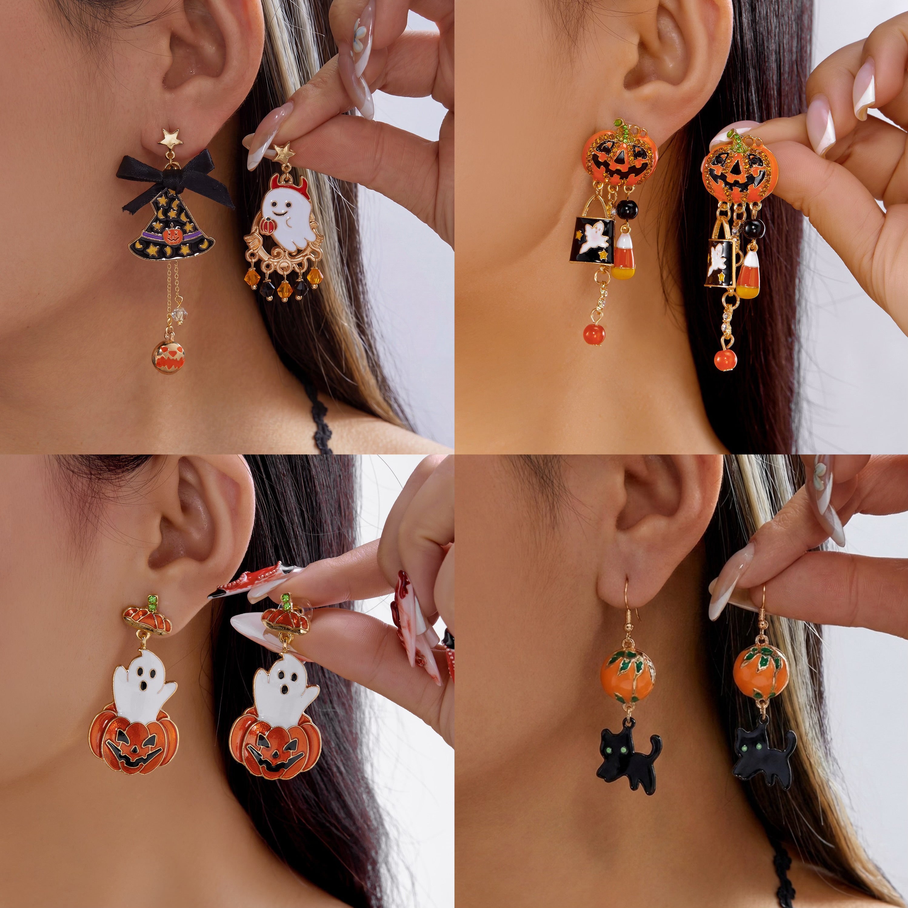 Fancy Halloween Dangle Earrings