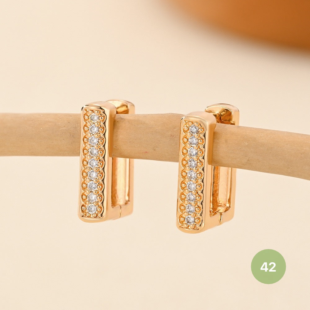 Golden Plain Hoop Earring
