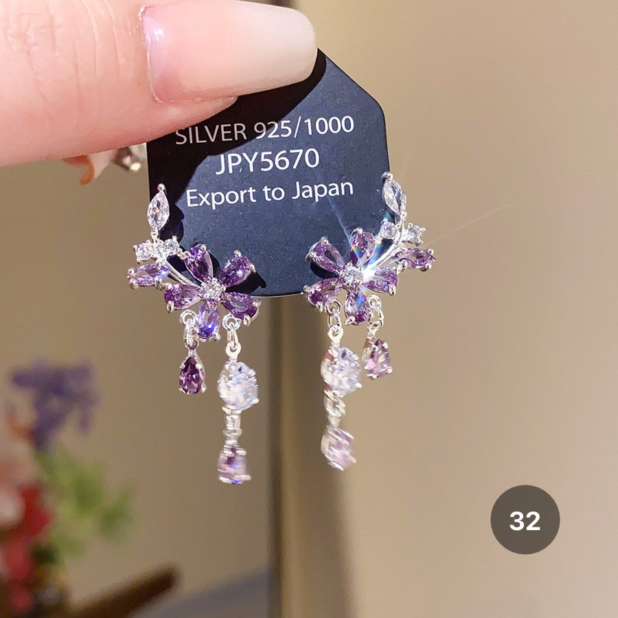 Purple Series Luxury Earrings