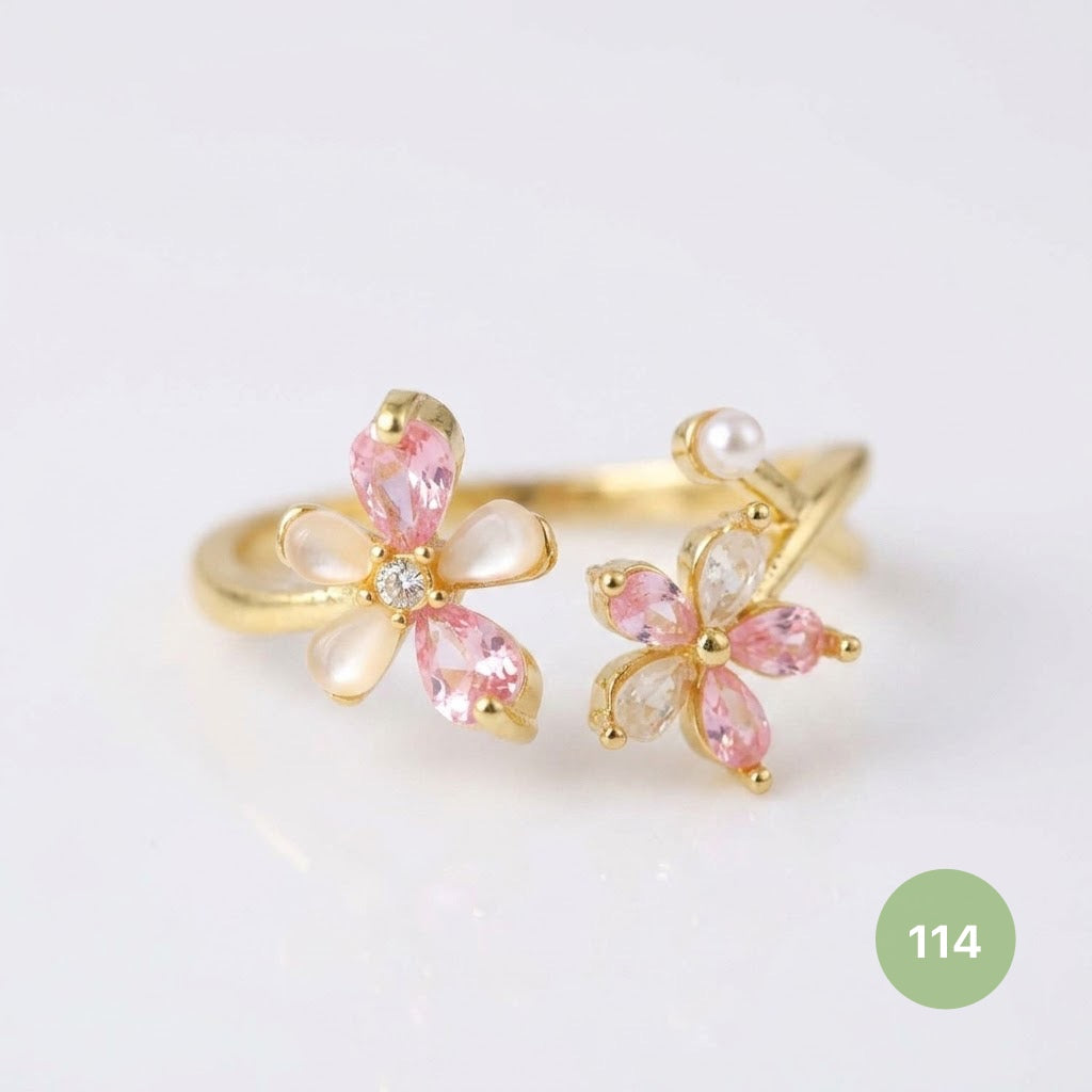Dainty Rings - golden and silver