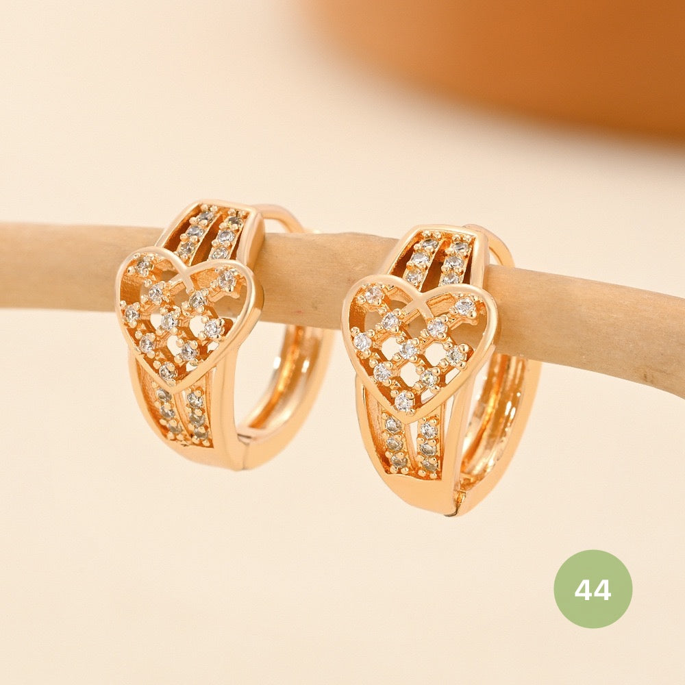 Golden Plain Hoop Earring