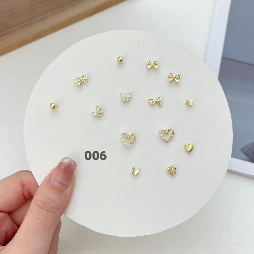 Cute Silver Earring Set