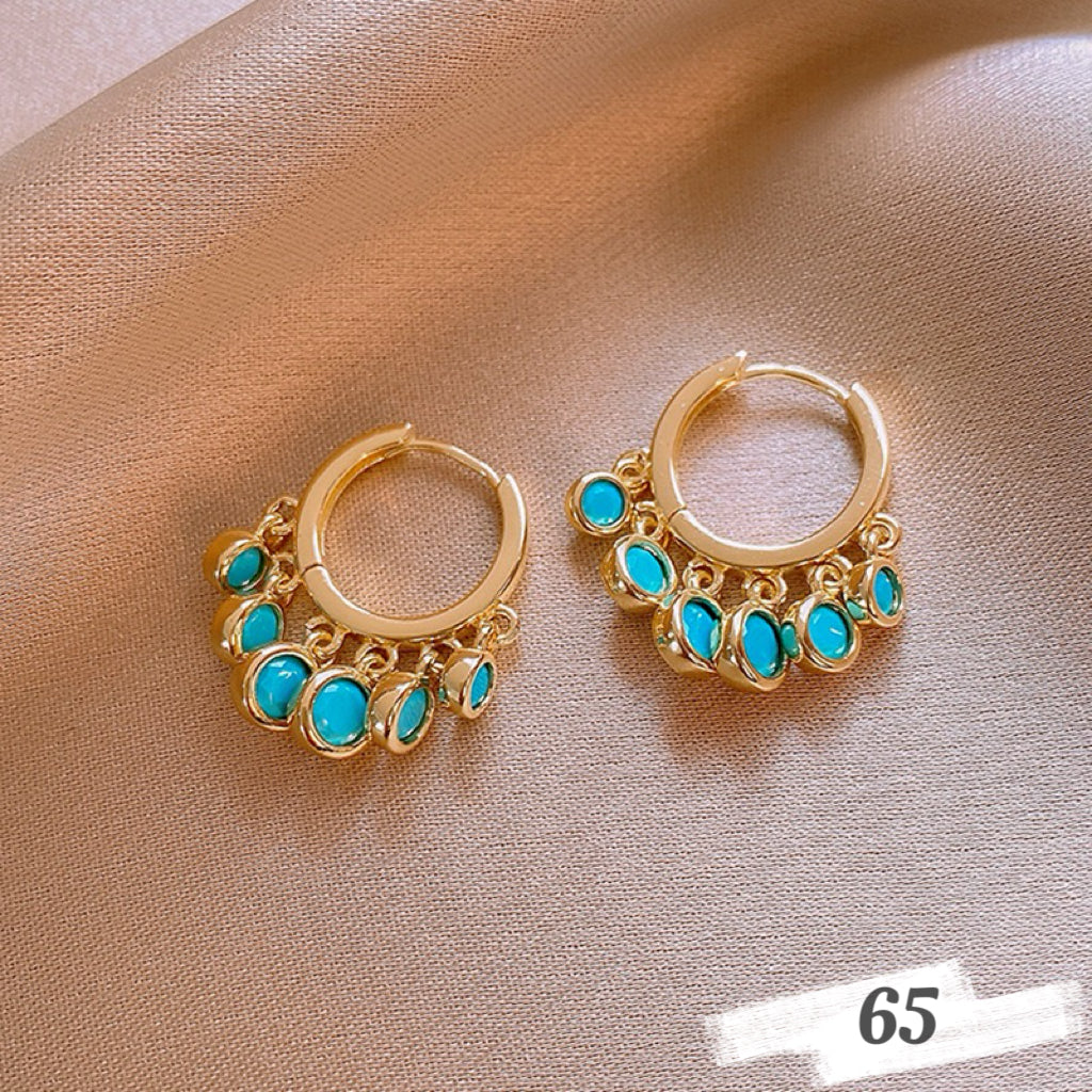 Vintage Oil Painting Style Earrings