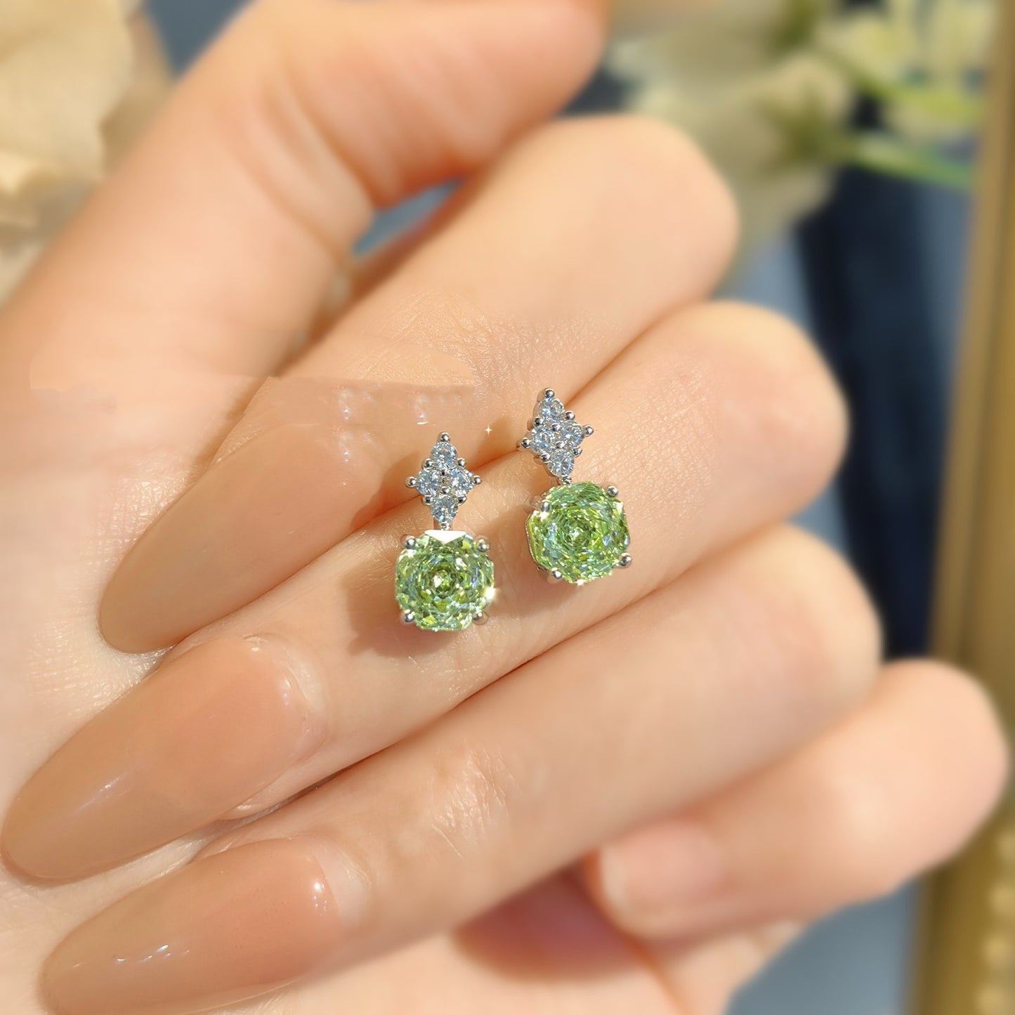 Rose Cut Luxury Jewelry Set
