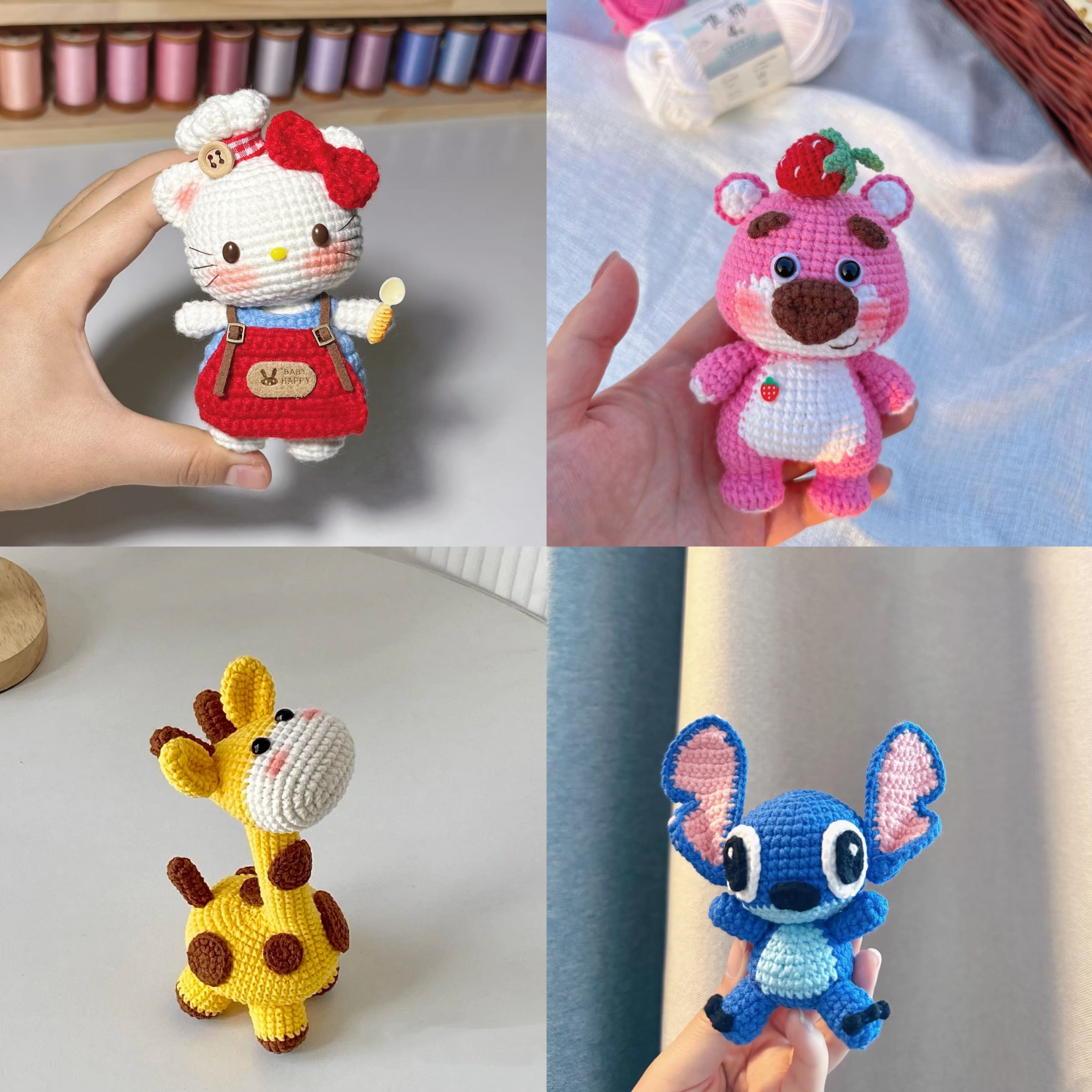 Cartoon Handmade Crocheted Doll