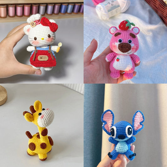 Cartoon Handmade Crocheted Doll