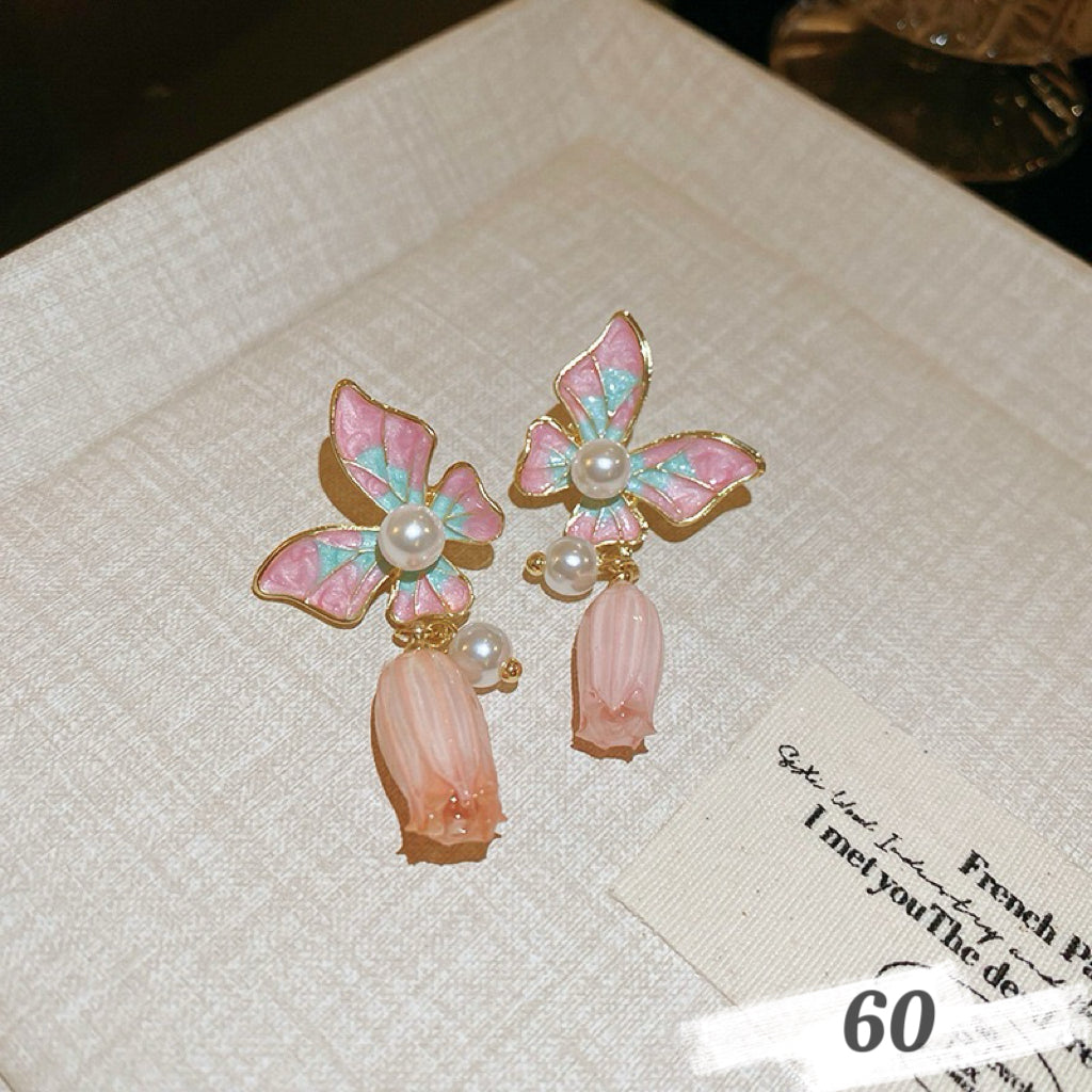 Vintage Oil Painting Style Earrings