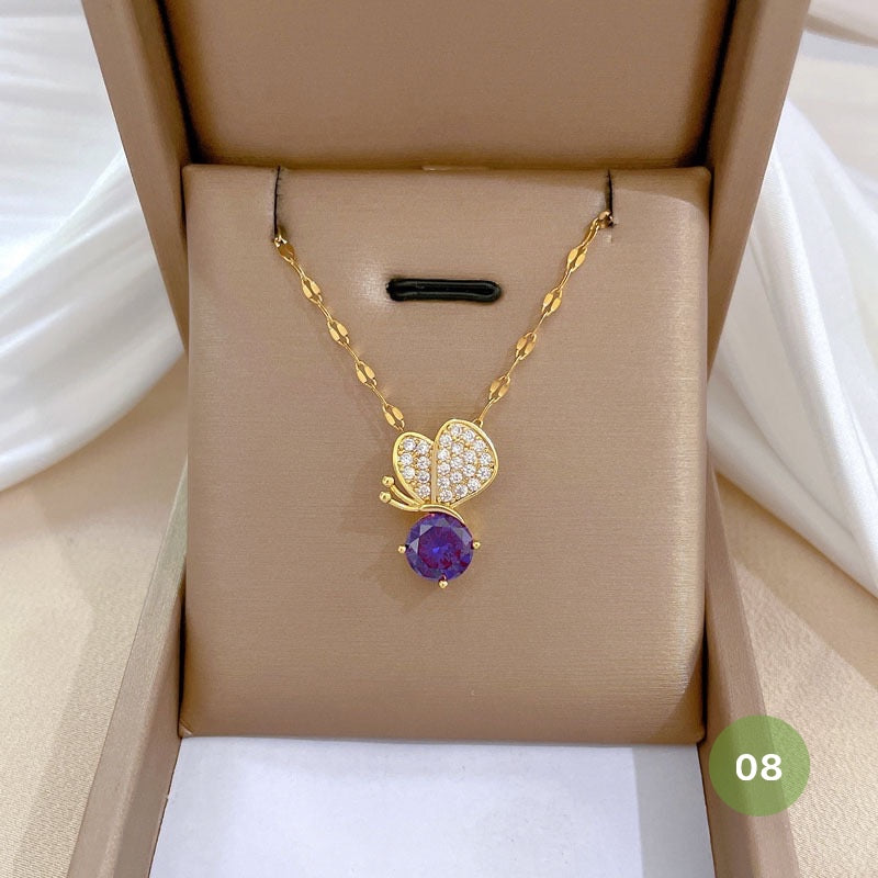 Shiny Butterfly Necklace