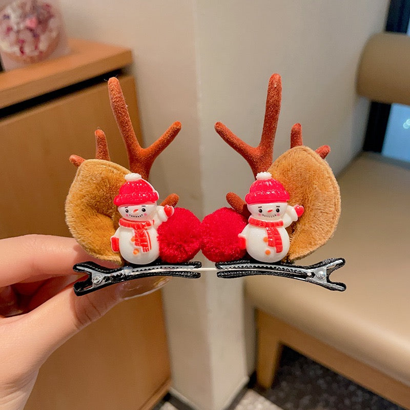 Handmade Christmas Hair Clips- Blind Bag