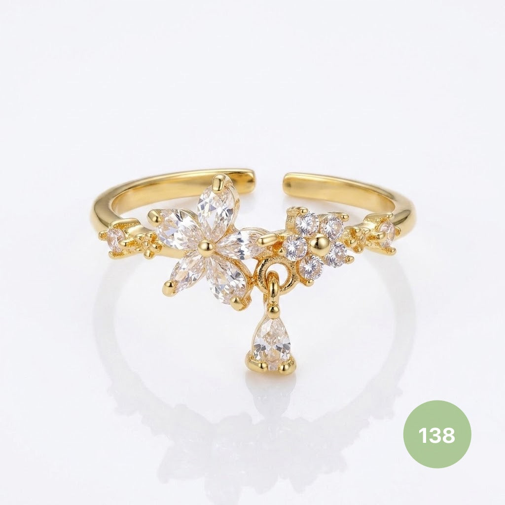 Dainty Rings - golden and silver