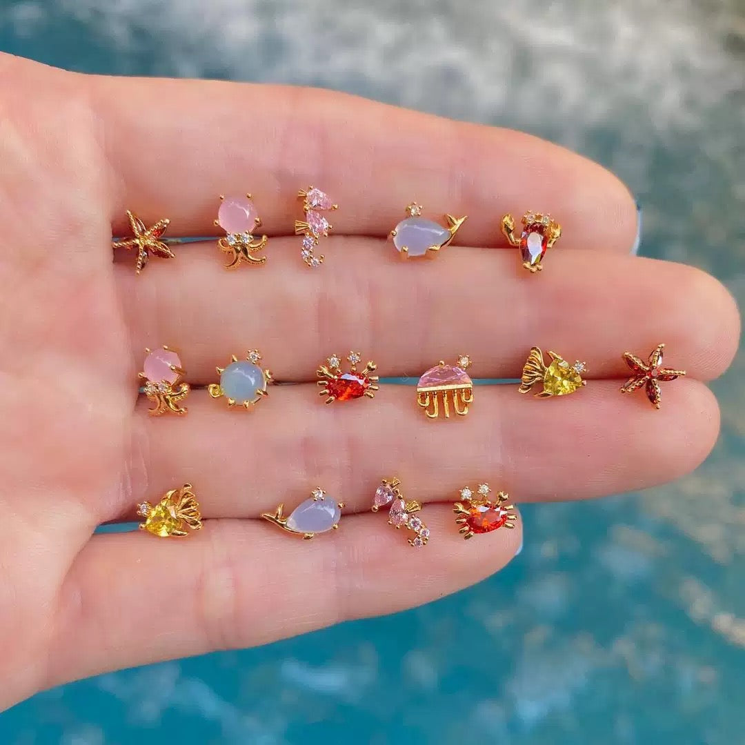Sea Animal Stud Earrings