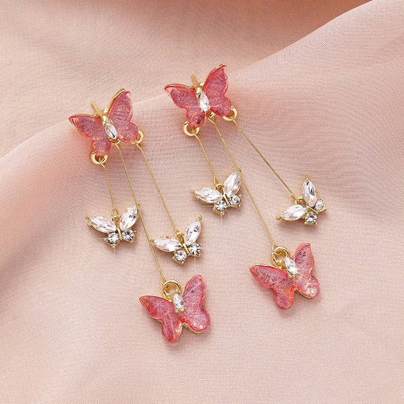 Fairycore triple layer Butterfly Earrings