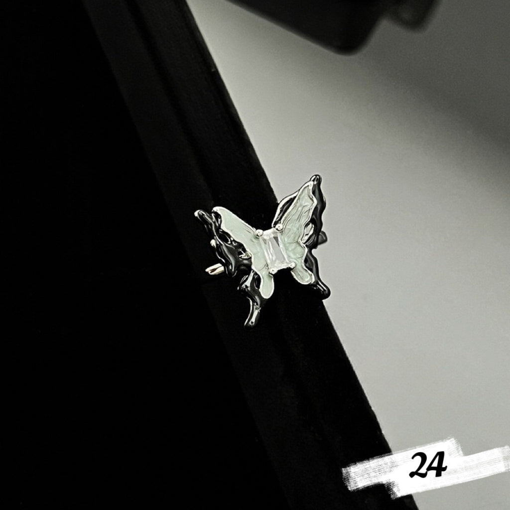 Dainty Butterfly Rings