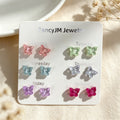 Candy Color Stud Earring Set