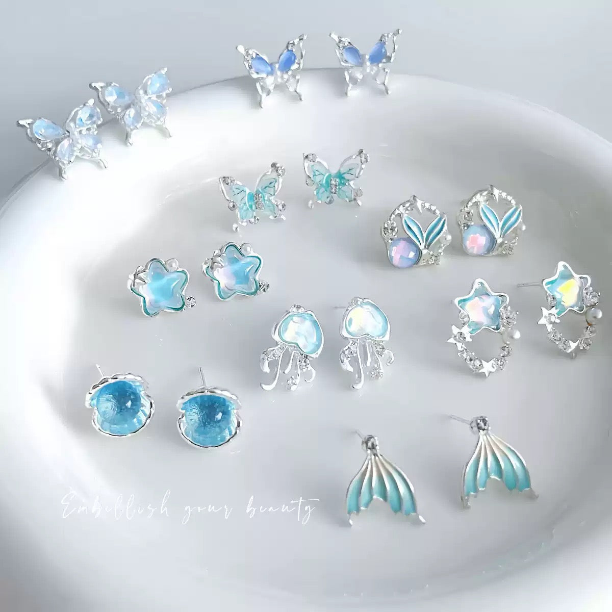 Ocean Series Stud Earrings