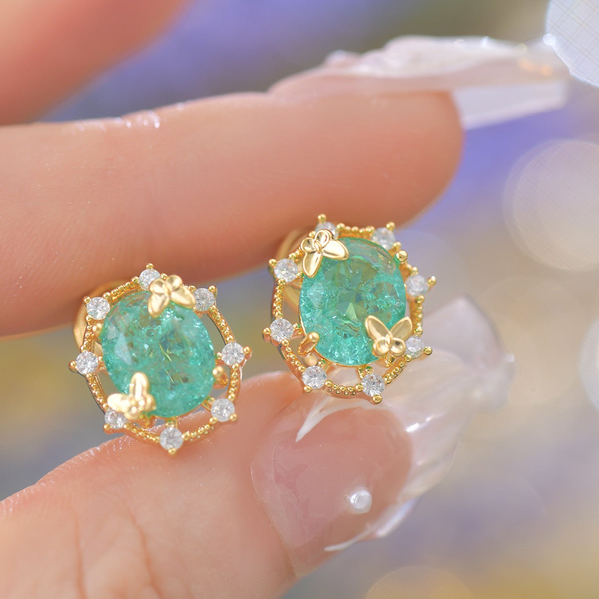 Luxe Openwork Paraiba Jewelry Set