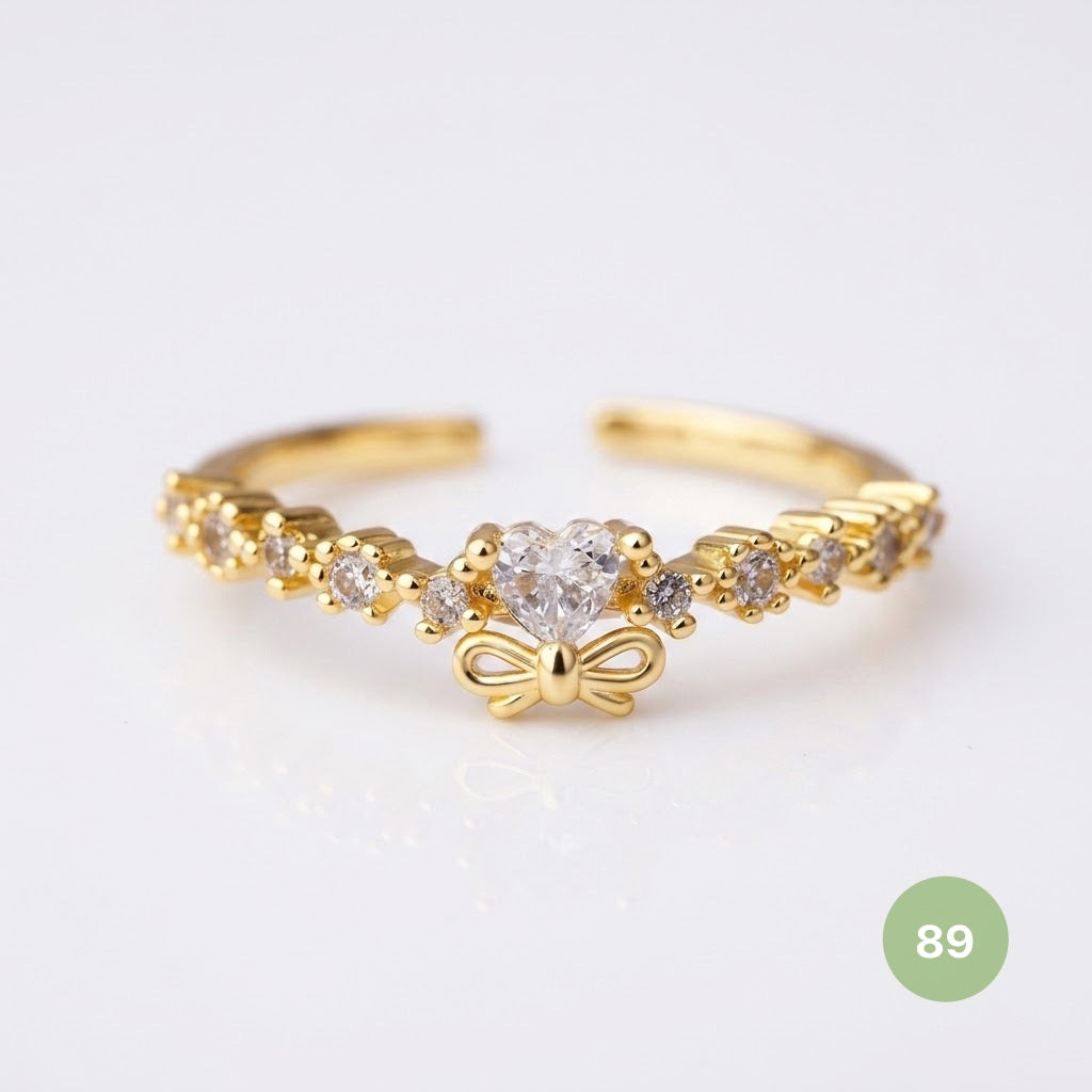 Dainty Rings - golden and silver