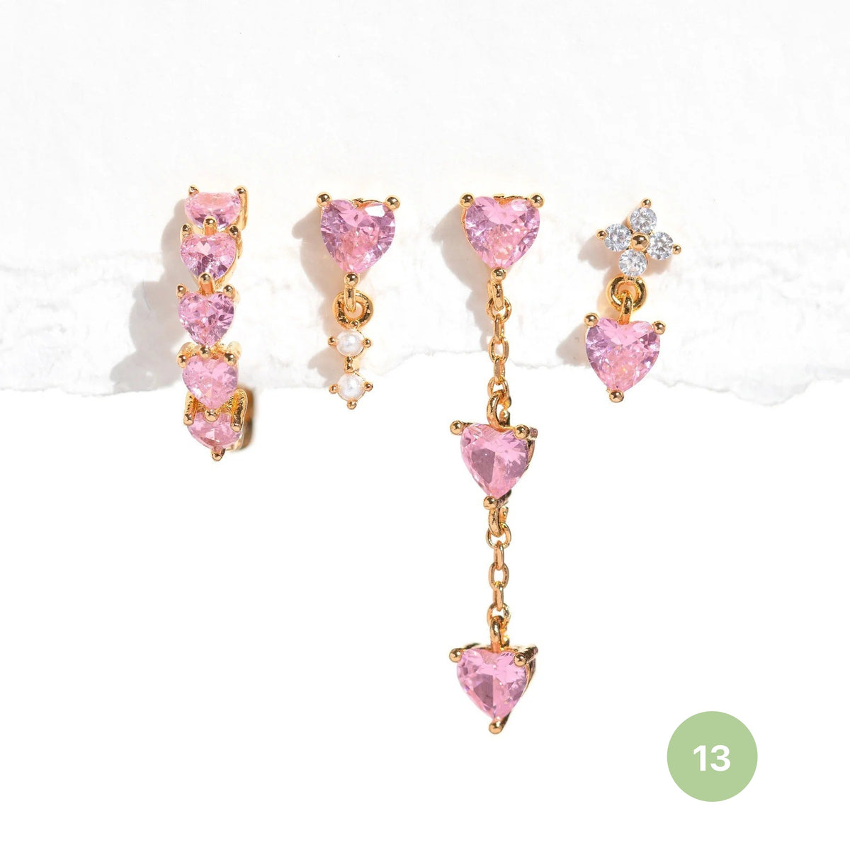 Shooting Star Hoop Earring Set