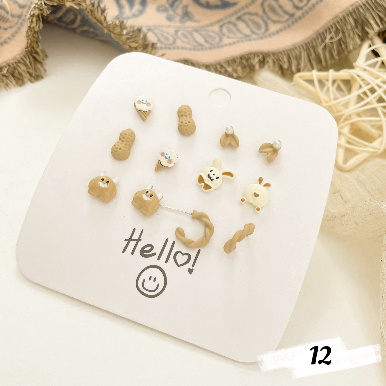 Cute Spring Animal Earring Set