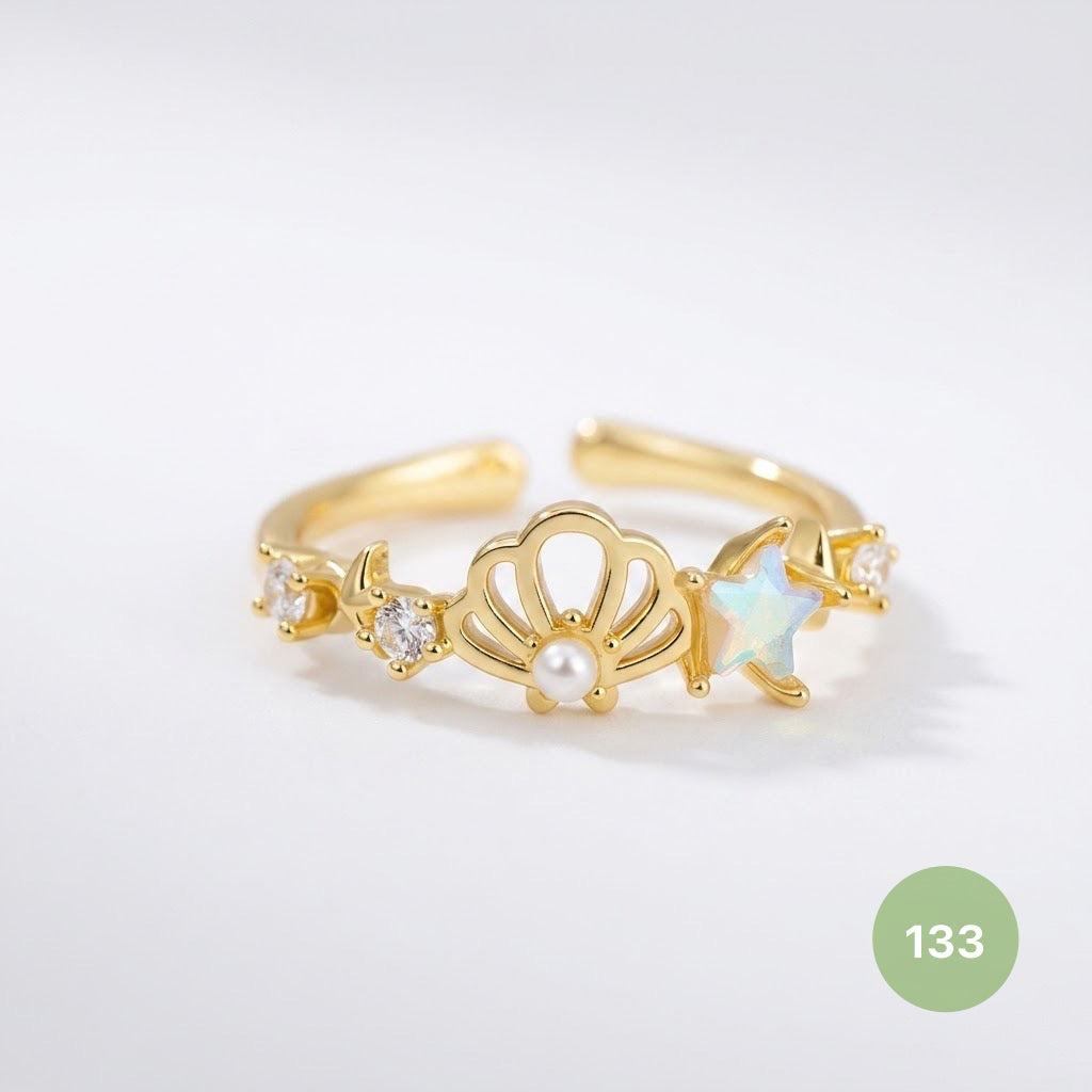 Dainty Rings - golden and silver