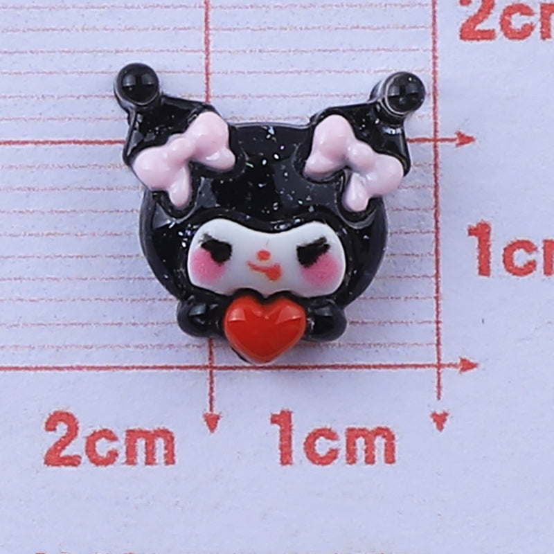 Sanrrio Holding Heart Resin Charms 10 pcs