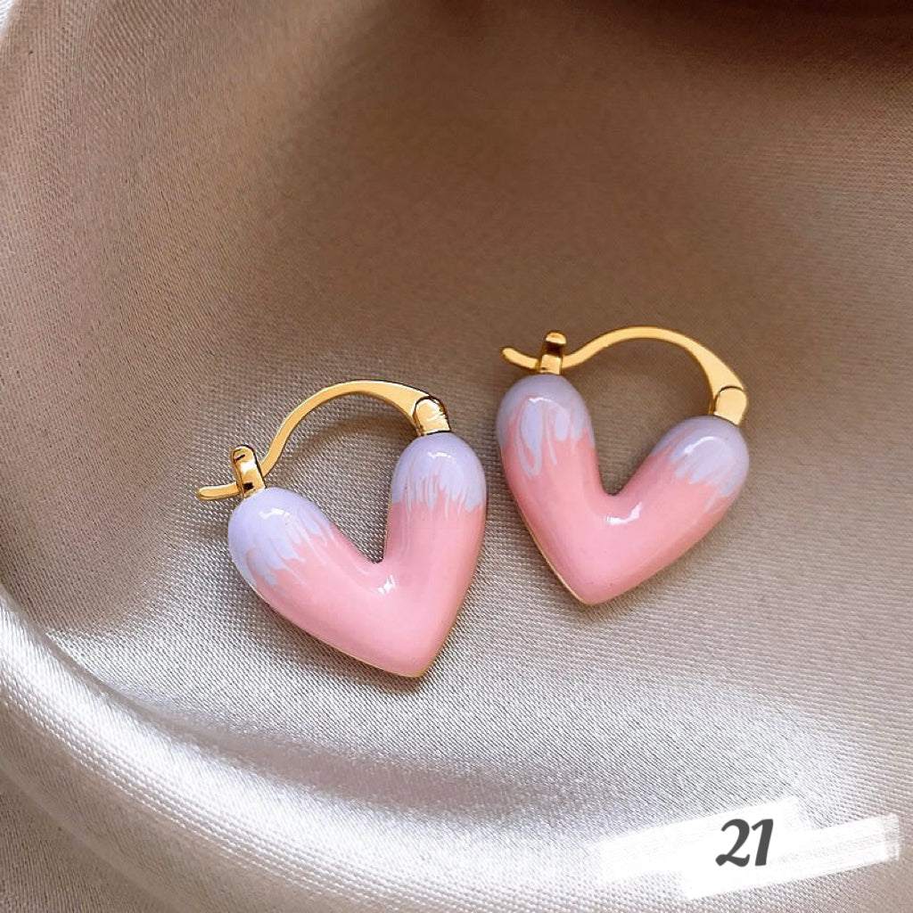 Vintage Oil Painting Style Earrings