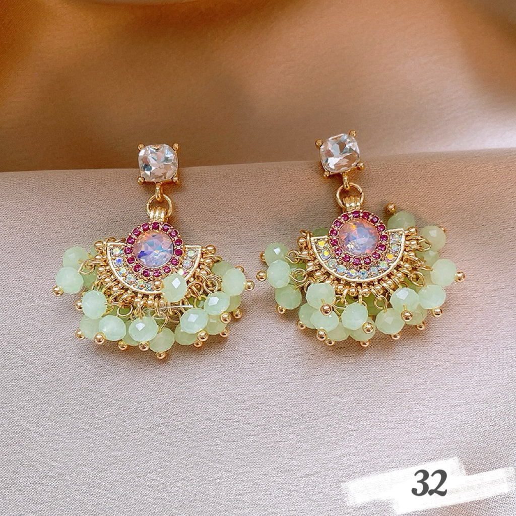 Vintage Oil Painting Style Earrings