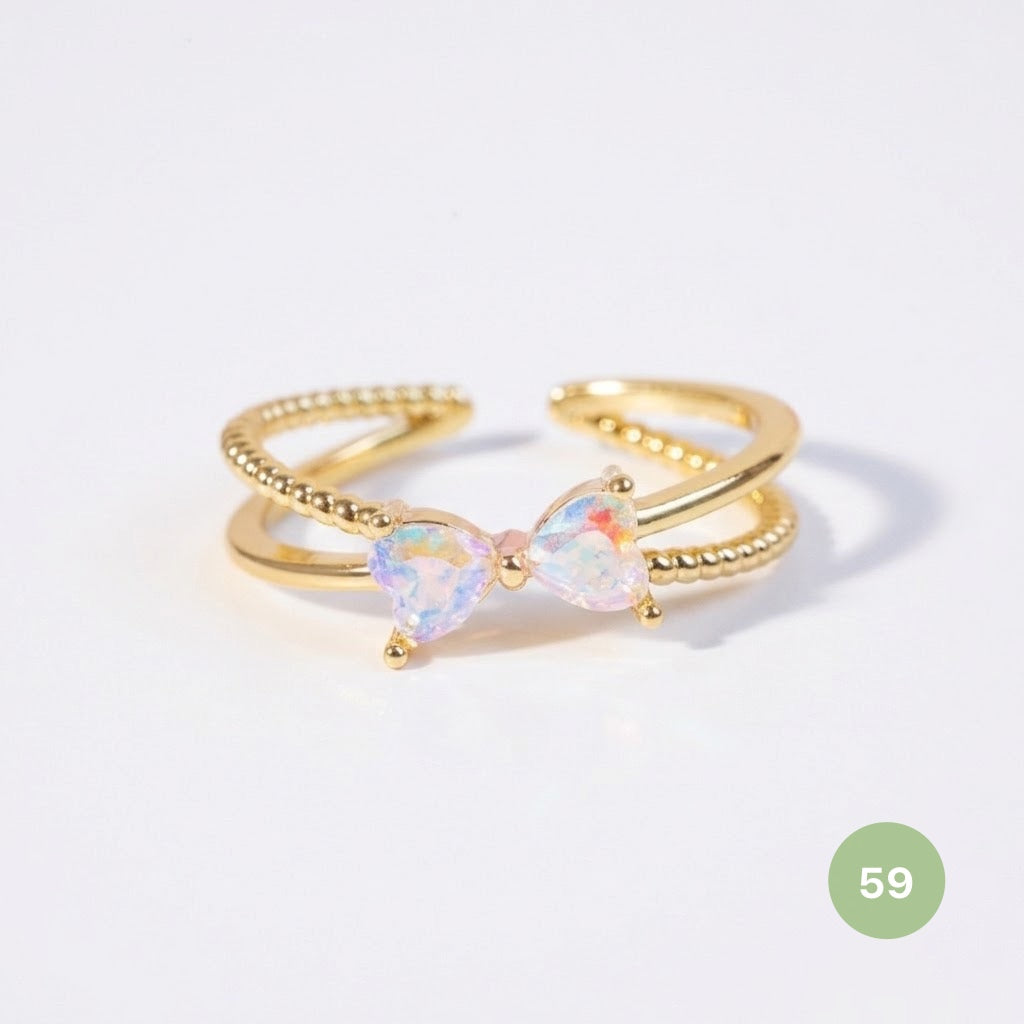 Dainty Rings - golden and silver