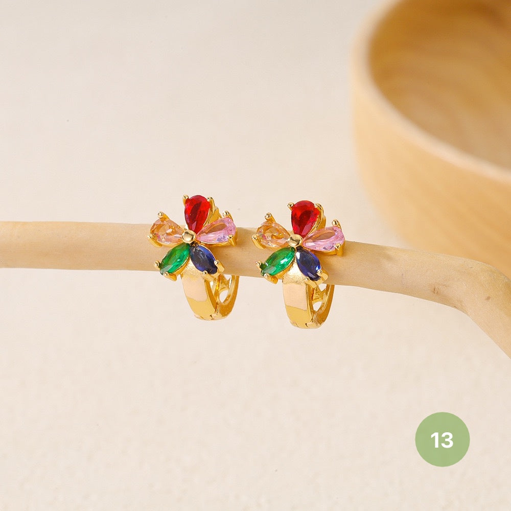 Golden Plain Hoop Earring