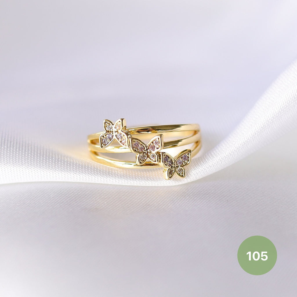 Dainty Rings - golden and silver