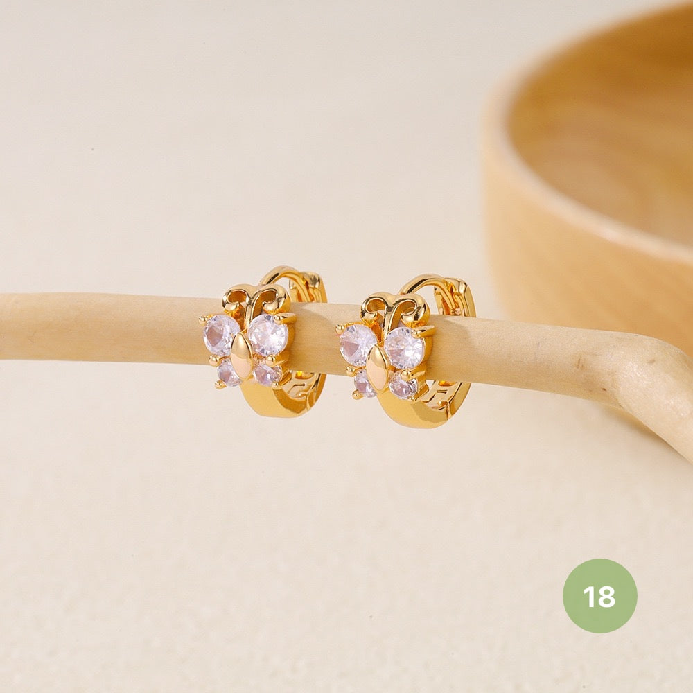 Golden Plain Hoop Earring