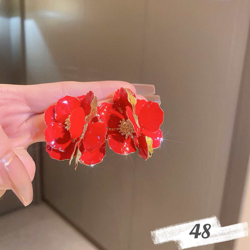 Vintage Oil Painting Style Earrings