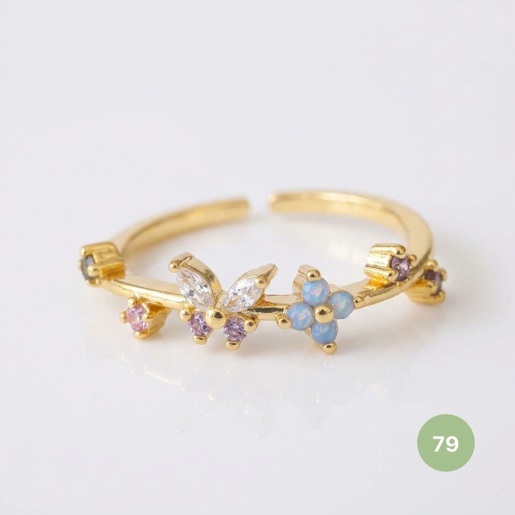 Dainty Rings - golden and silver