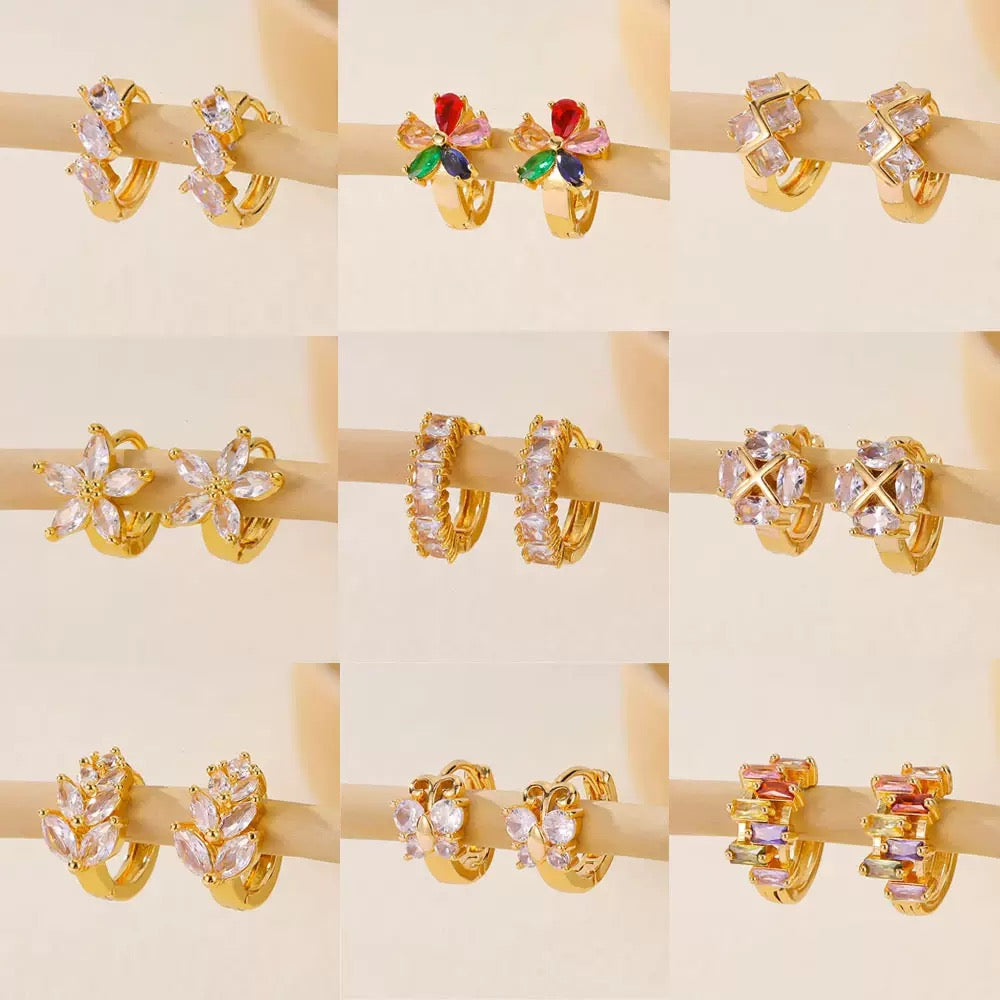 Golden Plain Hoop Earring