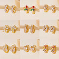 Golden Plain Hoop Earring