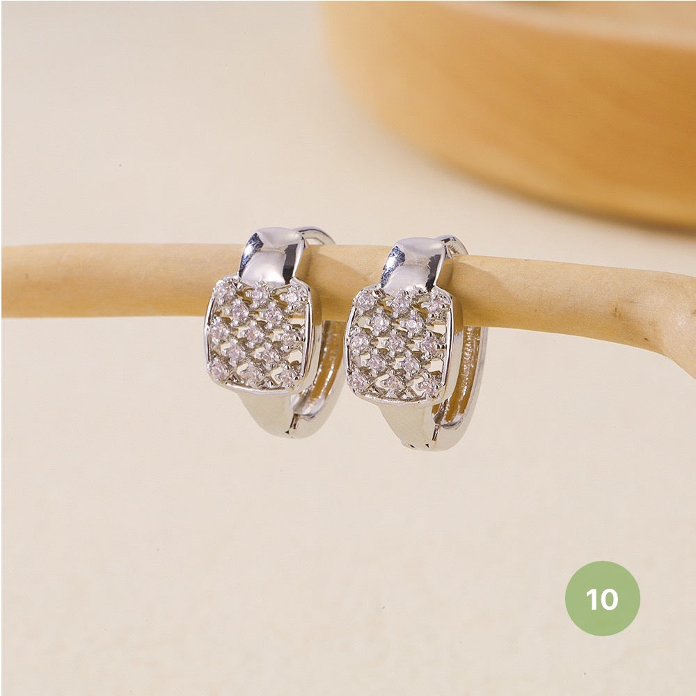 Silver Plain Hoop Earring