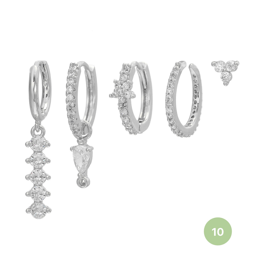 Shooting Star Hoop Earring Set