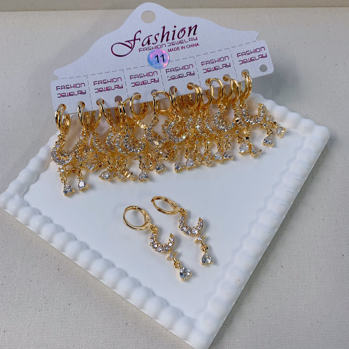 Dainty Dangle Hoop Earring